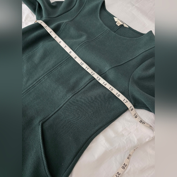 Boden Ellen Ottoman Dress Pine Green Textured Knit Pockets US 10R - Picture 9 of 14